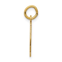14K Yellow Gold Small Elongated Number 72 Charm view 2