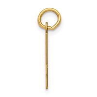 14K Yellow Gold Small Elongated Number 74 Charm view 2