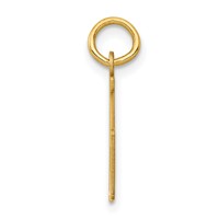 14K Yellow Gold Small Elongated Number 75 Charm view 2