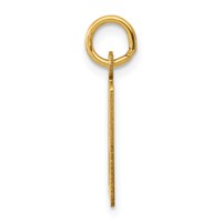 14K Yellow Gold Small Elongated Number 79 Charm view 2