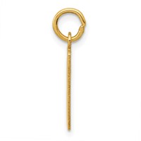14K Small Elongated Number 80 Charm view 2
