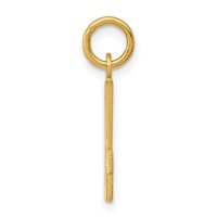 14K Yellow Gold Small Elongated Number 84 Charm view 2