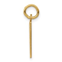 14K Yellow Gold Small Elongated Number 87 Charm view 2