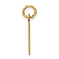 14K Yellow Gold Small Elongated Number 88 Charm view 2
