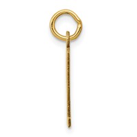14K Small Elongated Number 92 Charm view 2