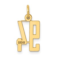 14K Small Elongated Number 94 Charm view 3