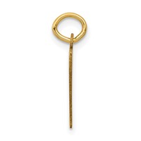 14K Yellow Gold Small Elongated Number 97 Charm view 2