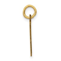 14K Yellow Gold Small Elongated Number 98 Charm view 2