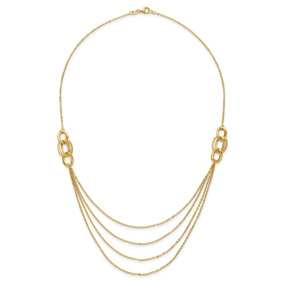 Leslie's 14K Four Layer Rope Chain Necklace