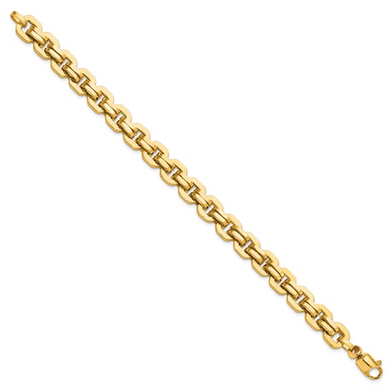 Leslie's 14K Men's Polished Fancy Link Bracelet