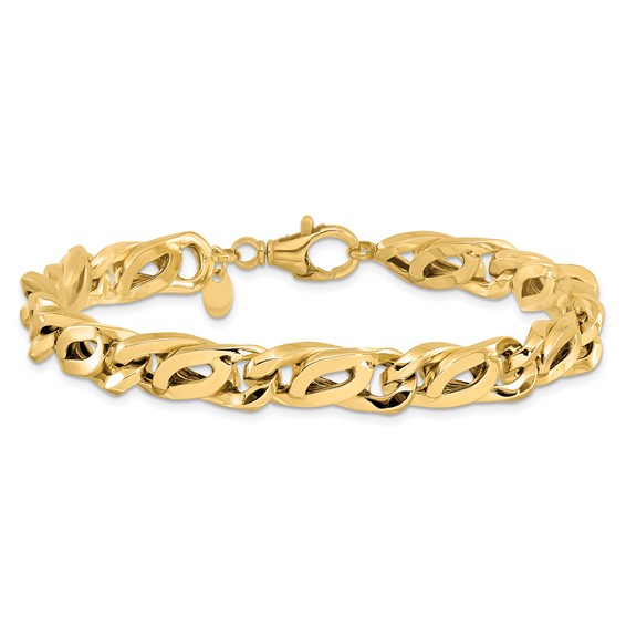 Leslie's 14K Men's Polished Link Bracelet