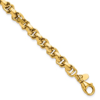 Leslie's 14K Polished Link Bracelet