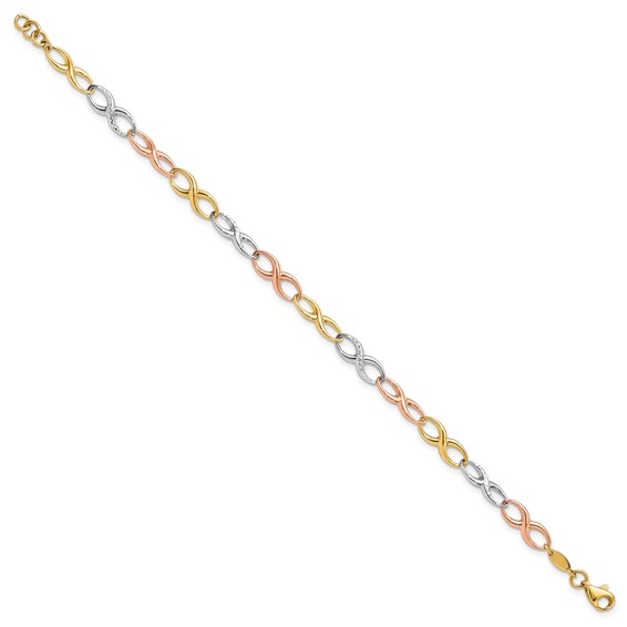 Leslie's Gold Infinity Link Bracelet
