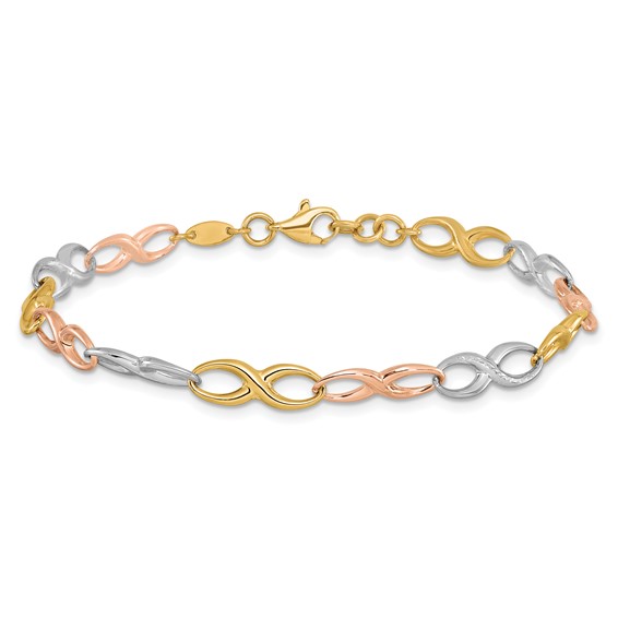 Leslie's Gold Infinity Link Bracelet