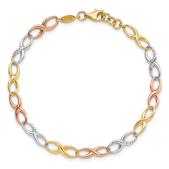 Leslie's Gold Infinity Link Bracelet