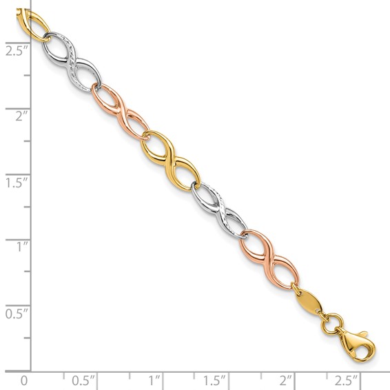 Leslie's Gold Infinity Link Bracelet