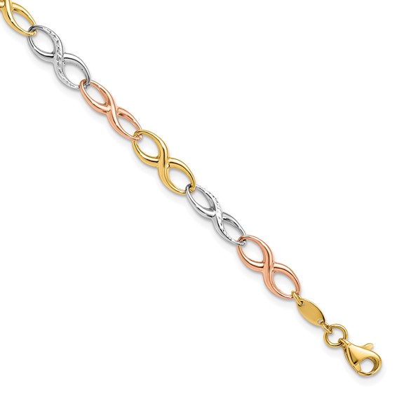 Leslie's Gold Infinity Link Bracelet