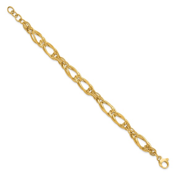 Leslie's 14K Polished Fancy Link Bracelet