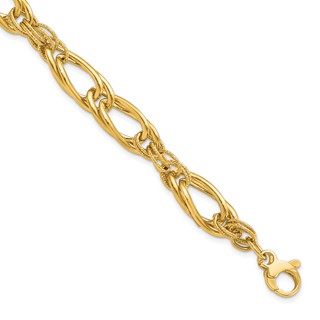 Leslie's 14K Polished Fancy Link Bracelet