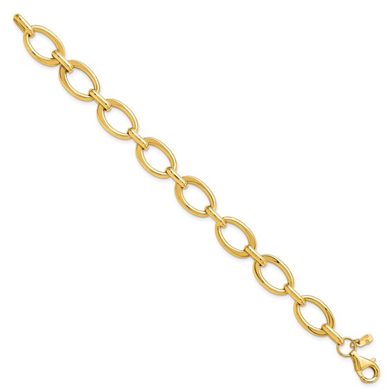 Leslie's 14K Polished Link Bracelet
