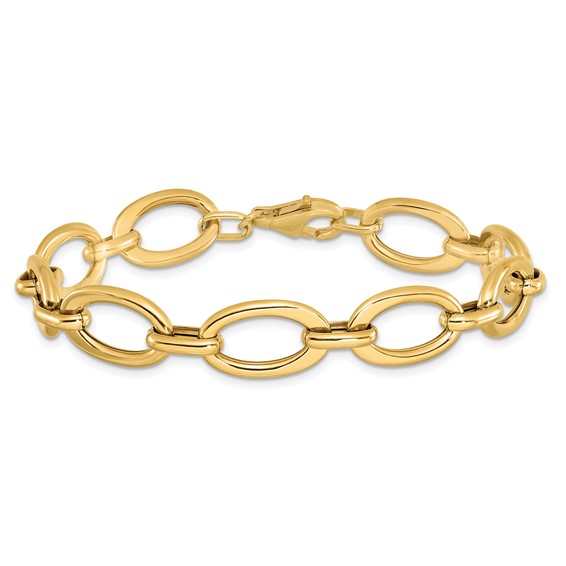 Leslie's 14K Polished Link Bracelet