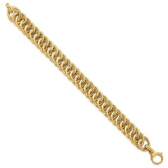 Leslie's 14K Polished D/C Reversible Bracelet