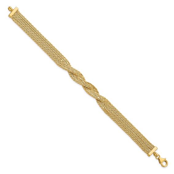 Leslie's 14K Polished Multi Strand Twisted Bracelet