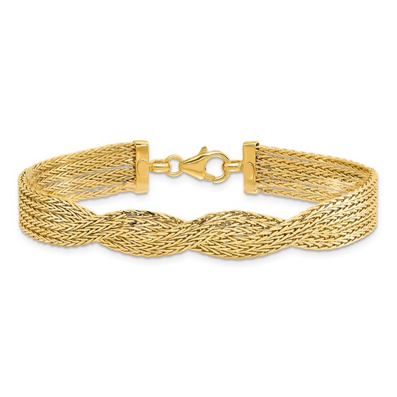 Leslie's 14K Polished Multi Strand Twisted Bracelet