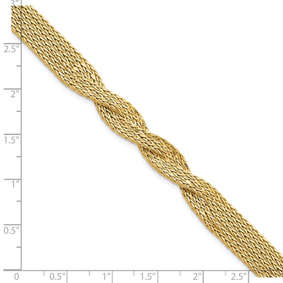 Leslie's 14K Polished Multi Strand Twisted Bracelet