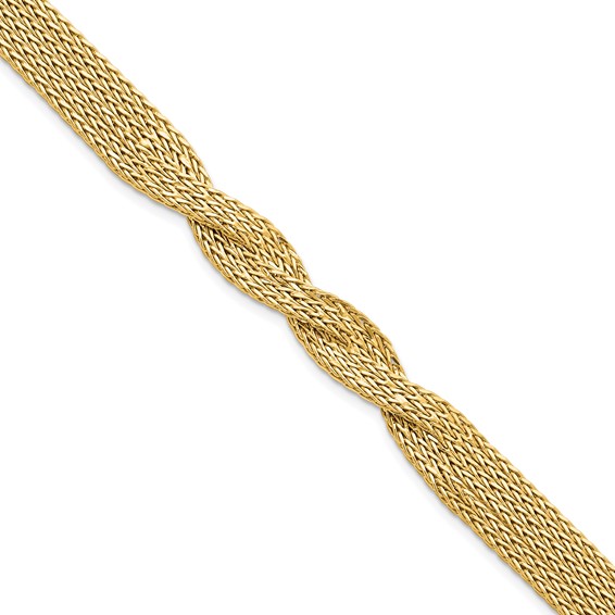 Leslie's 14K Polished Multi Strand Twisted Bracelet
