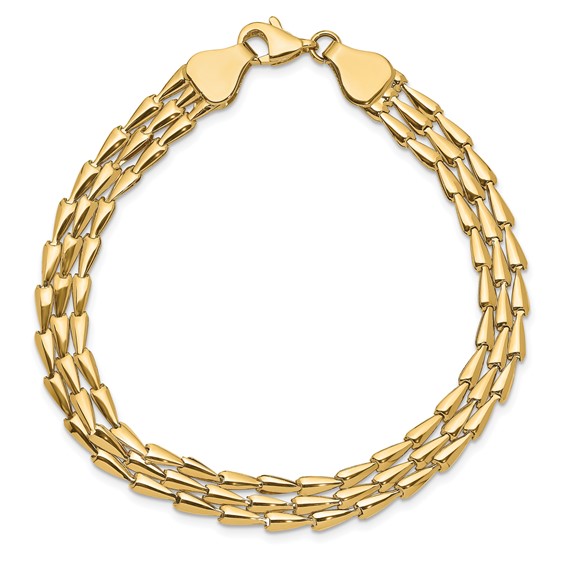 Leslie's 14k Polished Fancy Link Bracelet