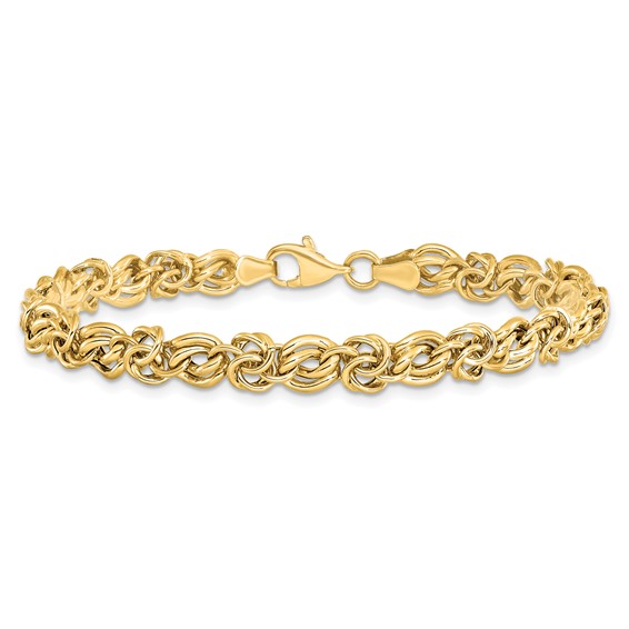 Leslie's 14k Polished Fancy Link Bracelet