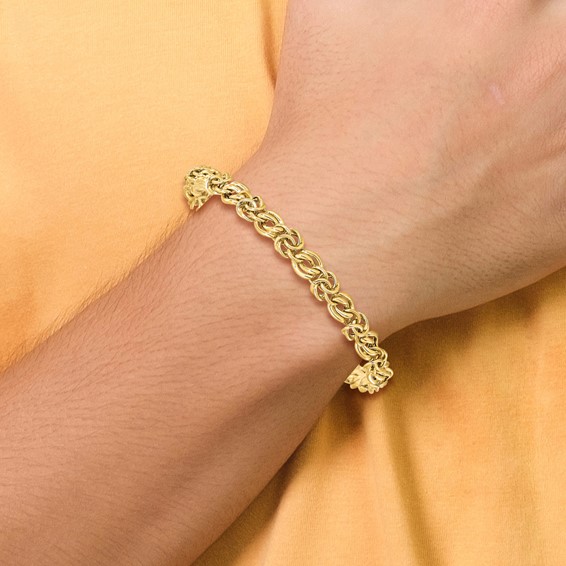 Leslie's 14k Polished Fancy Link Bracelet