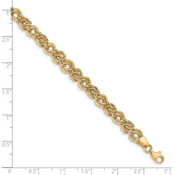 Leslie's 14k Polished Fancy Link Bracelet