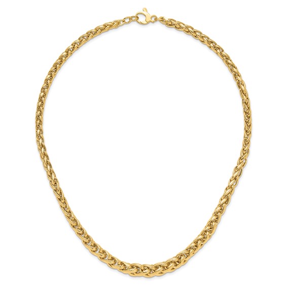 Polished and Textured Fancy Link Bracelet