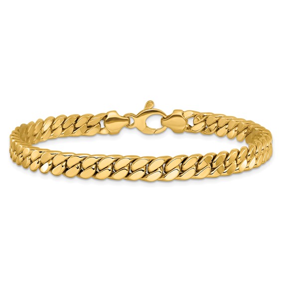 Leslie's 14k Men's Polished Curb Bracelet