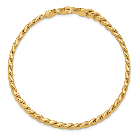 Leslie's 14k Men's Polished Curb Bracelet