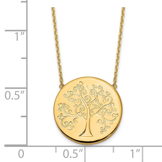 Leslie's 14k Polished Tree of Life Necklace