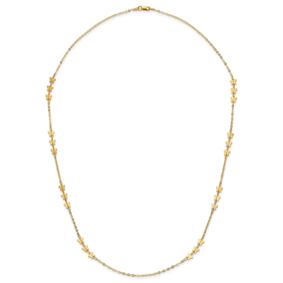 Leslie's 14k Polished Butterfly Necklace
