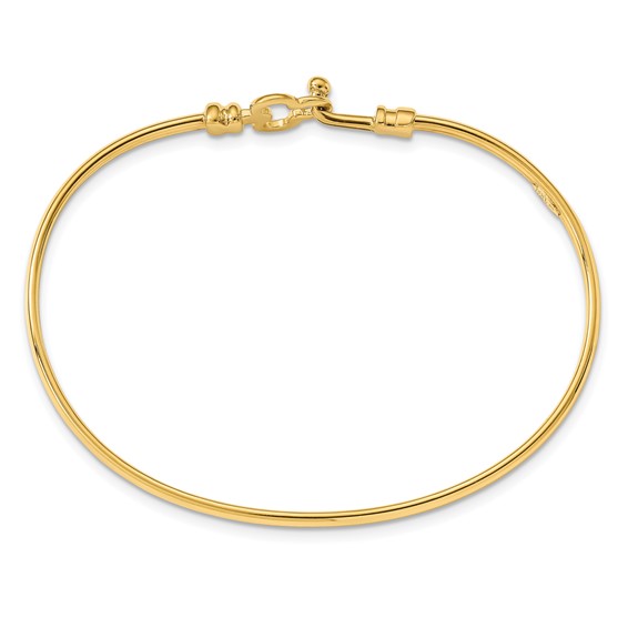 Leslie's 14k Polished Clover Flexible Bracelet