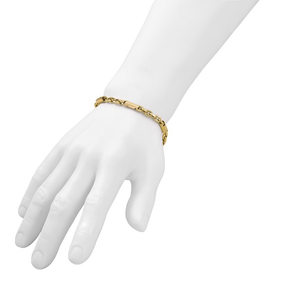 Leslie's 14k Men's Polished Fancy Link Bracelet