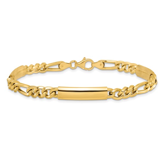 Leslie's 14k Men's Polished Fancy Link Bracelet