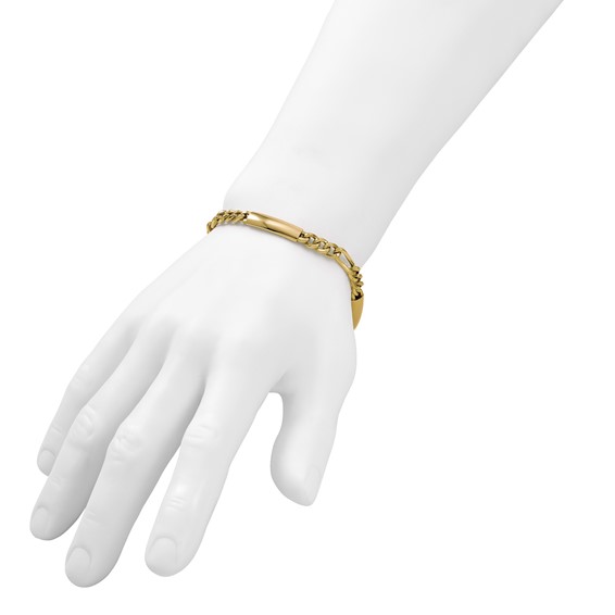 Leslie's 14k Men's Polished Fancy Link Bracelet