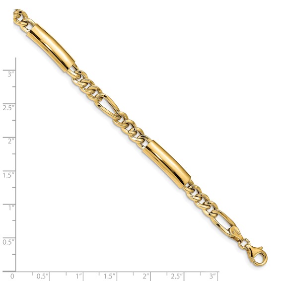 Leslie's 14k Men's Polished Fancy Link Bracelet
