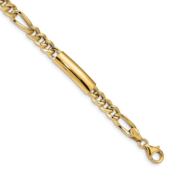 Leslie's 14k Men's Polished Fancy Link Bracelet