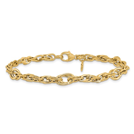Leslie's 14k Polished Link Bracelet