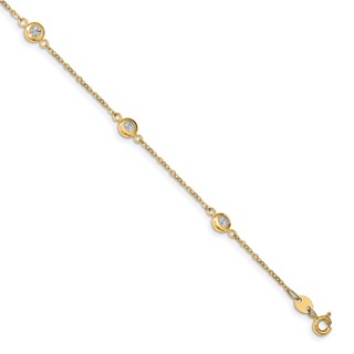 Leslie's 14k Two-tone Polished D/C Bracelet