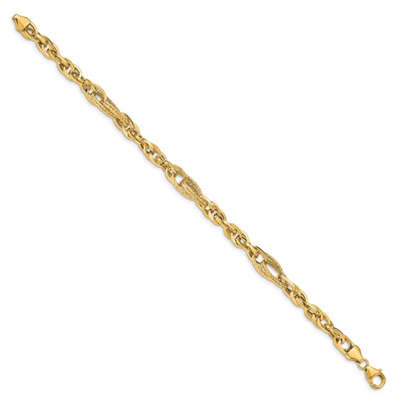 Leslie's 14k D/C Fancy Link Bracelet