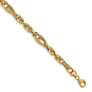 Leslie's 14k D/C Fancy Link Bracelet