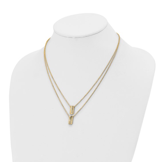 Leslie's 14K Two Layer D/C Necklace